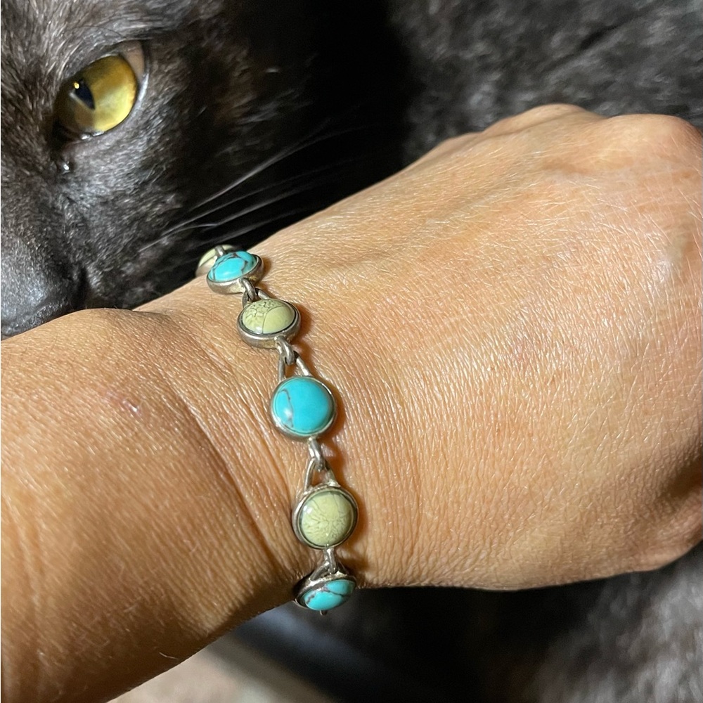 Vintage Monet Bracelet jewelry Turquoise